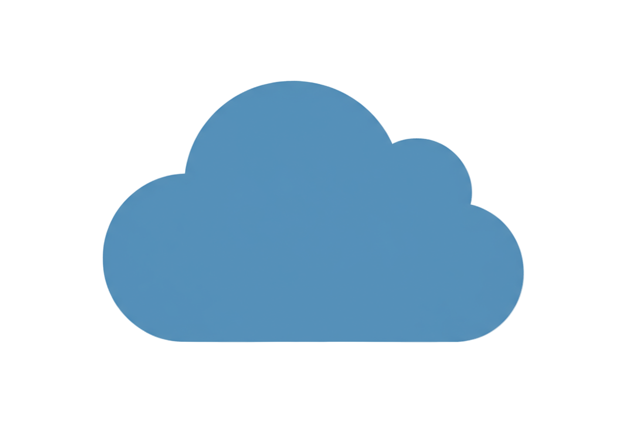 cloud shaped icon (colour 8BB7D3)