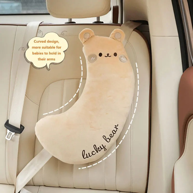 Car Shoulder Strap Thickened Soft Pillow Car Seat Belt Cover Cute Cartoon Children'S Car Pillow Shoulder Automotive Interior