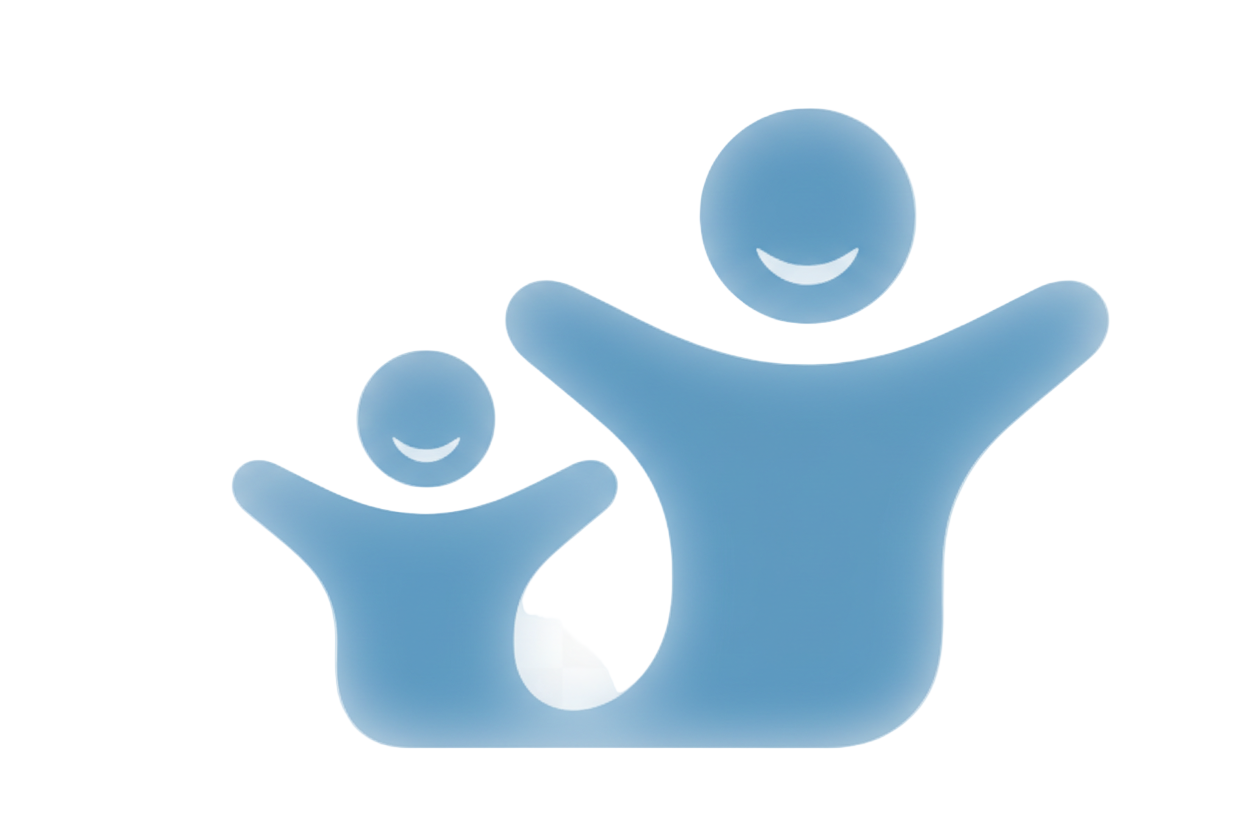 "Kid & Adult Friendly" colored icon (8BB7D3)